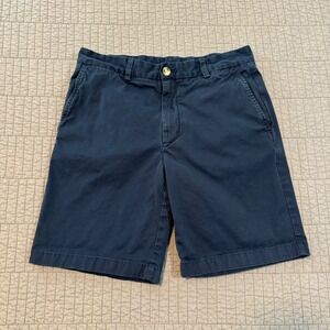 Vineyard Vines‎ Breaker Shorts Men's 31 Navy Blue Chino Preppy 8" Casual Golf